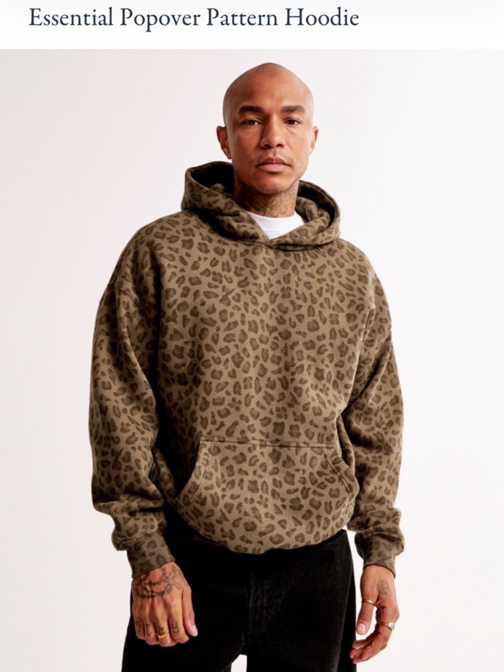 A&F | Essential Popover Pattern Hoodie
